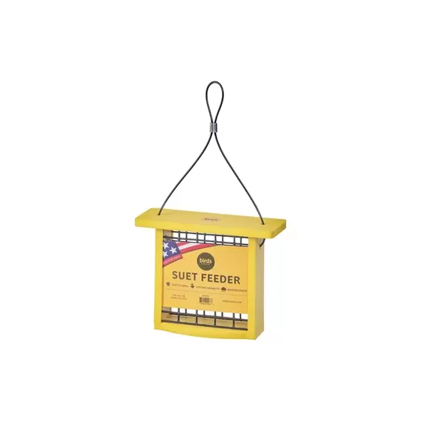 Birds Choice Suet Feeder Recycled Plastic Yellow