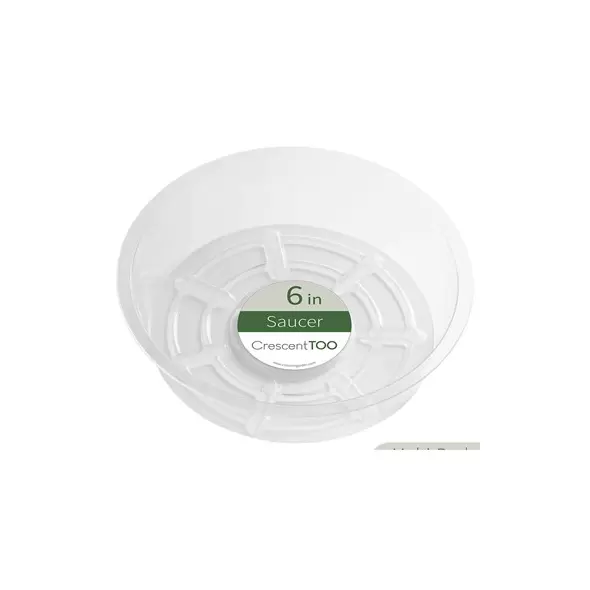 Crescent 6" Saucer Clear