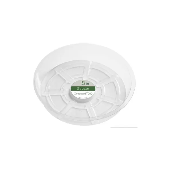 Crescent 8" Saucer Clear