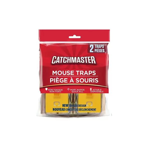 Catchmaster 2pk Wooden Mouse Snap Trap