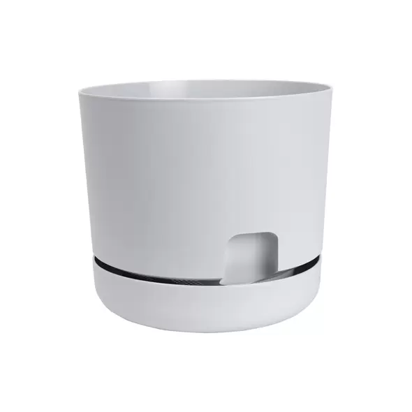 DCN 8" Oasis Self Watering Planter Light Grey