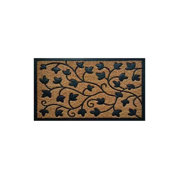DHTG 24"x36" Ivy Design Rubber Backed Coir Outdoor Doormat