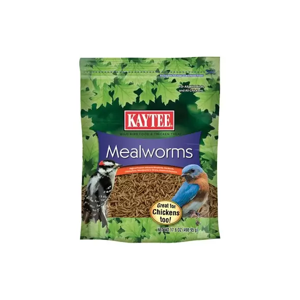 Kaytee 17.6oz Mealworm Food Pouch for Wild Birds