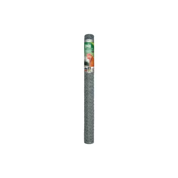 Yard Gard 3'x25' 20G Poultry Netting Galvanized 1" Mesh