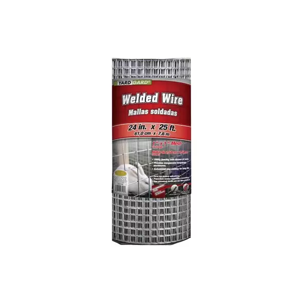 Yard Gard 2'x25' 16G Welded Wire Galvanized 1"x1" Mesh