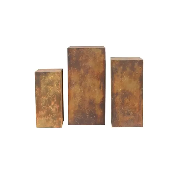 MCarr 3pc Liconfiber Tall Pedestal Set Rust