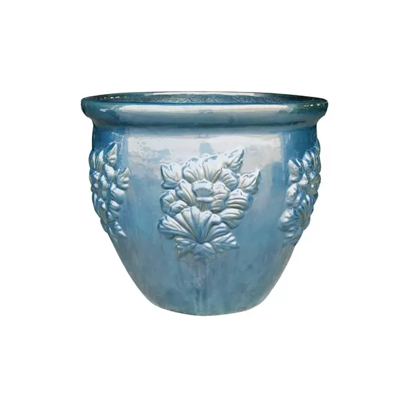 MCarr 5PC Hibiscus XXL Planter Plt Turtle Green