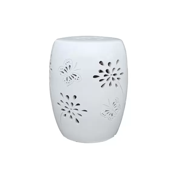 MCarr 19" Tall Butterfly Stool White