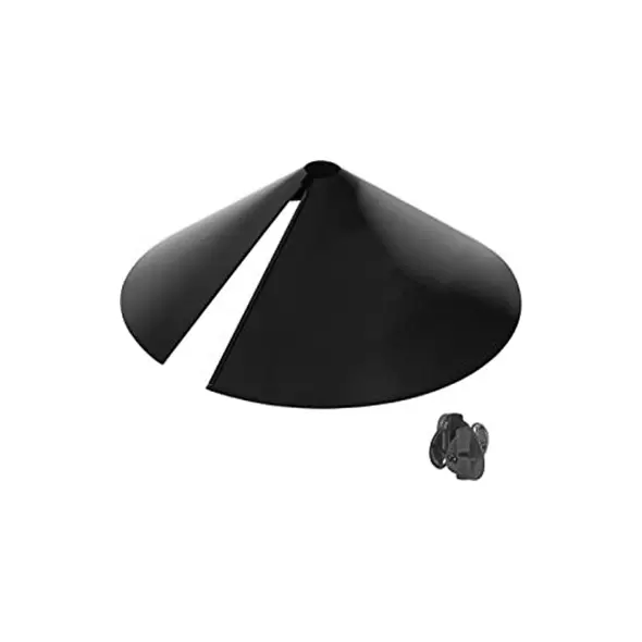 Natures Way 18in Squirrel Shield Metal Wrap Around Baffle Black