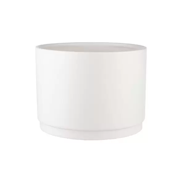 SSI 8.7"x6.4" Stepped Planter Matte White