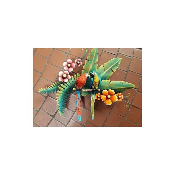 Talavera Metal Art Parrot