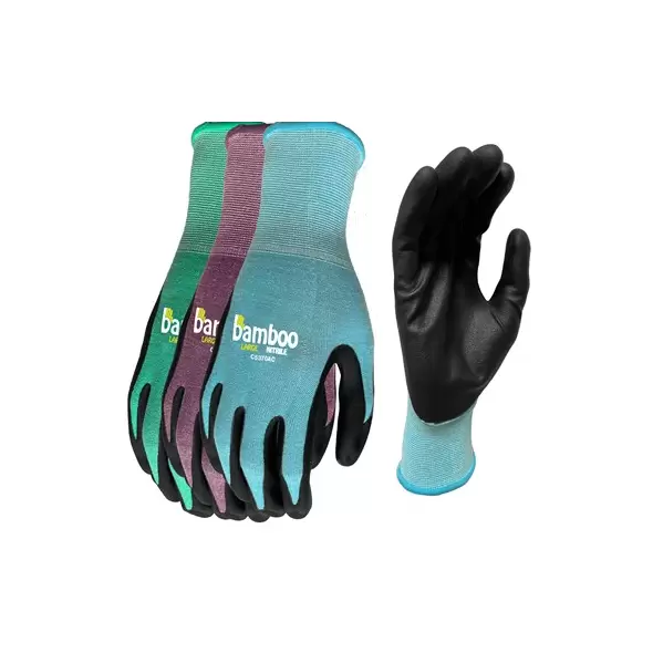 BGC Bamboo Gardener Assorted Colors M Ladies Nitrile Palm