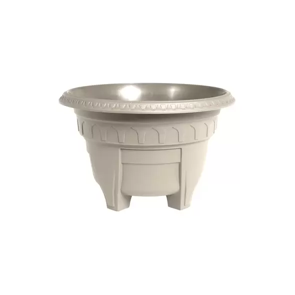 DCN 15" Azura Round Patio Planter Mocha