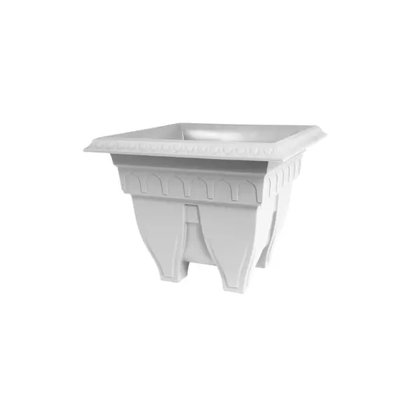 DCN 15" Azura Square Patio Planter Light Grey