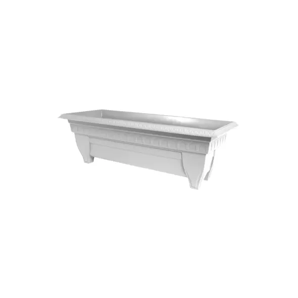 DCN 27" Rectangle Azura Patio Planter Light Grey