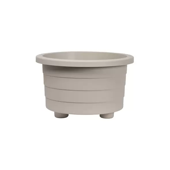 DCN 15" Futura Round Patio Planter Mocha