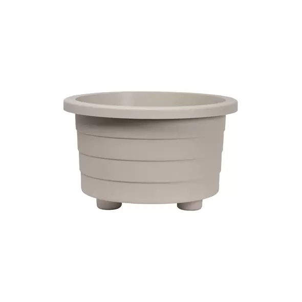 DCN 18" Futura Round Patio Planter Mocha