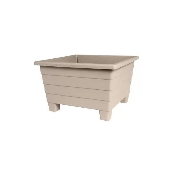 DCN 16" Futura Square Patio Planter Mocha
