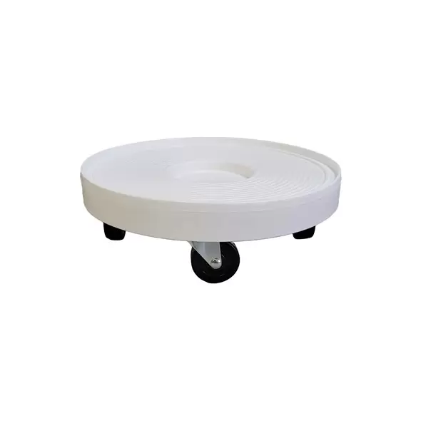 Devault 12" Plant Dolly White