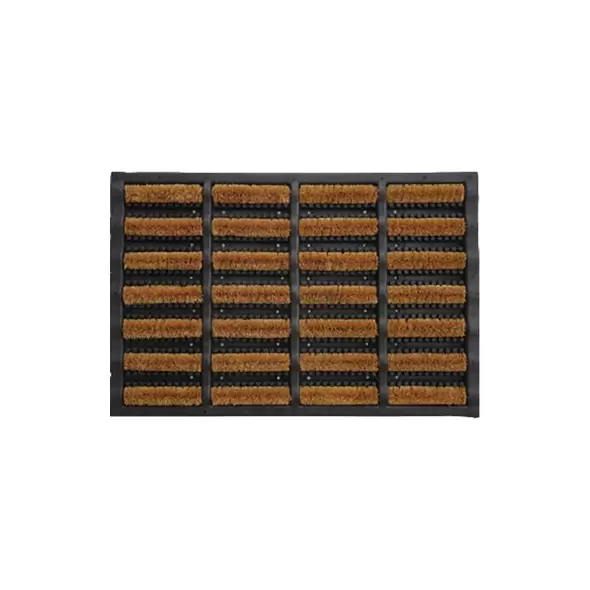 DHTG 16x24 Heavy Boot Scaper Coir & Rubber Design