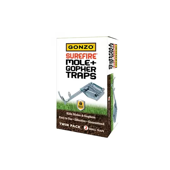 GONZO Surefire Mole & Gopher Traps 2pk
