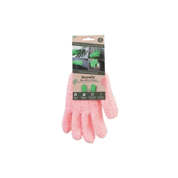 Mossify One Size Microfiber Gloves Pink