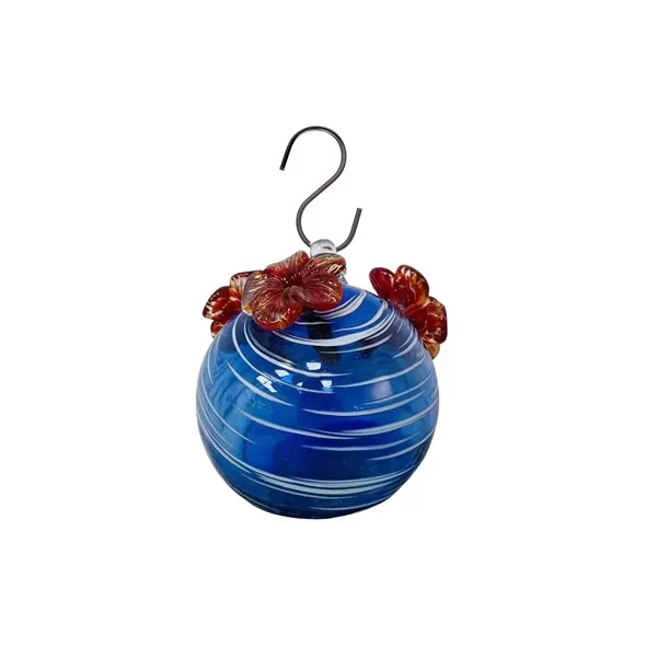 Panacea Glass Hummingbird Feeder Assorted Recycled Artisan