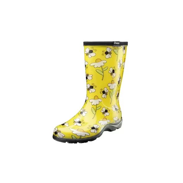 Sloggers Womens Boot w/ Trim Bee Yellow Size 6