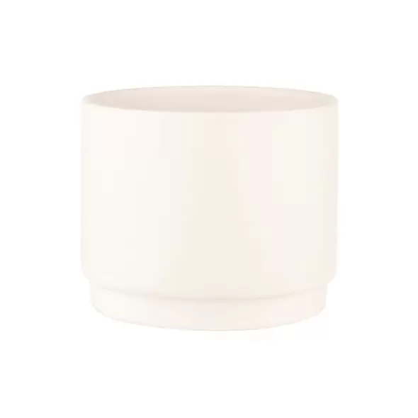 SSI 5"x4.1" Stepped Planter Matte White