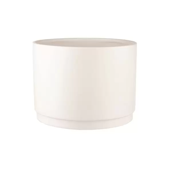 SSI 7.2"x5.6" Stepped Planter Matte White