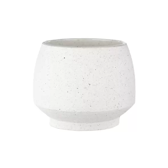 SSI 4" Stoneware Tapered Pot White