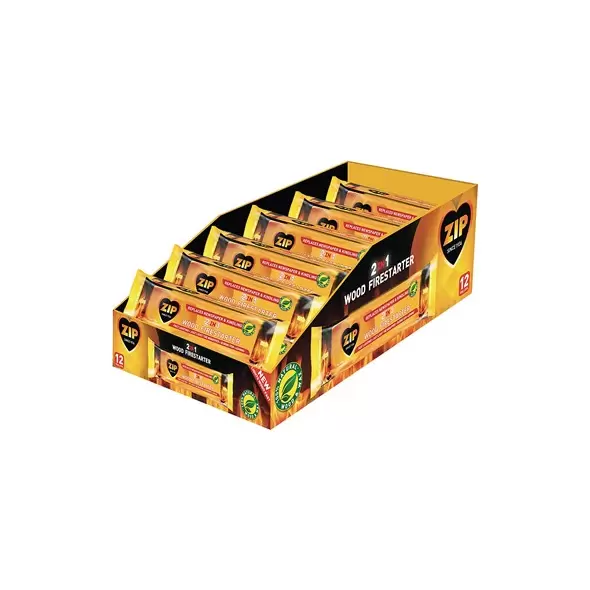 Zip 2-in-1 Natual Wood Log Firestarter