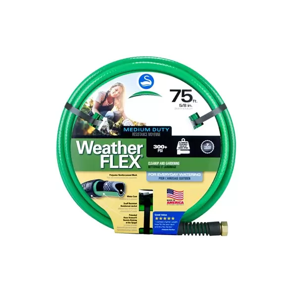Swan 5/8"x75' WeatherFlex Medium Duty Hose