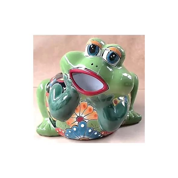 Talavera 8" Frog Planter