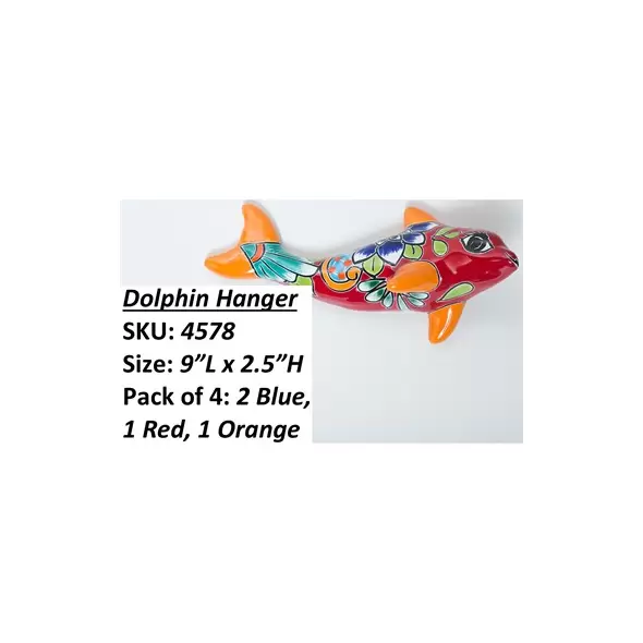 Talavera Medium Dolphin Hanger