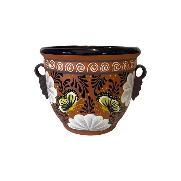 Talavera 12" Bella Especial Dolares Pot Barro