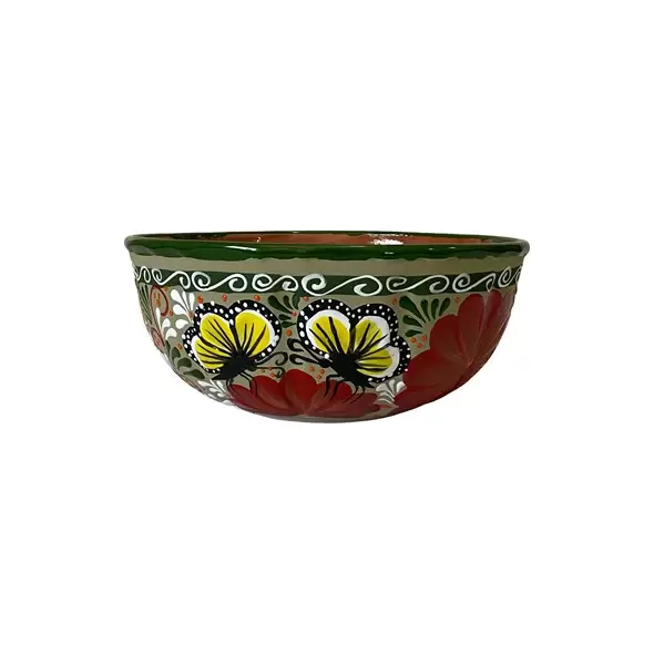 Talavera 12" Bella Especial Color Bowl Green