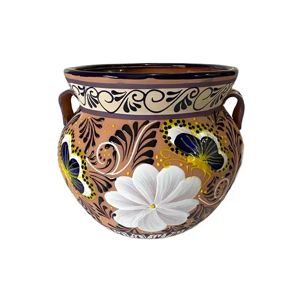 Talavera 10" Bella Especial Michoacana Pot Natural