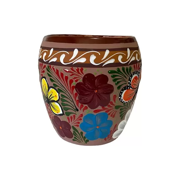 Talavera 7"Hx9"W Bella Especial Ovalo Pot Cafe