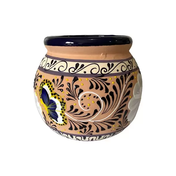 Talavera 11.5" Bella Especial Esfera Pot Natural