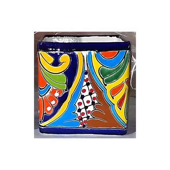 Talavera Medium Cube Pot