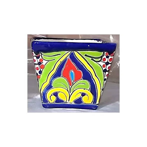 Talavera 6.5" Straight Tapered Square Pot