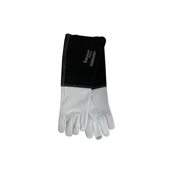 BGC Thorn-Pro Goatskin Gauntlet Large White with Black Cuff