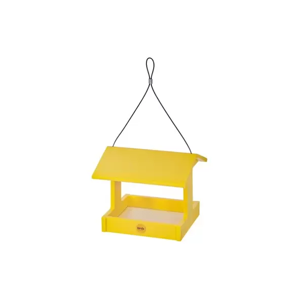 Birds Choice Fly Thru Feeder Recycled Plastic Yellow