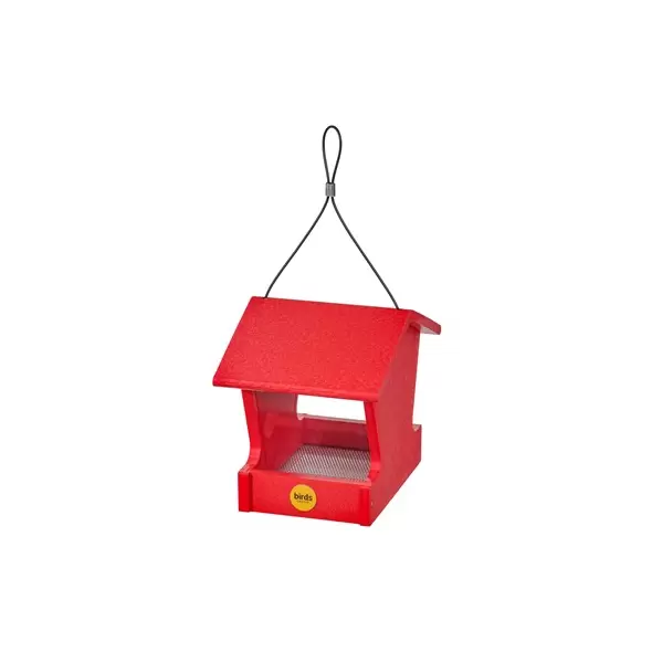 Birds Choice Hopper Feeder Recycled Plastic Red 1.5