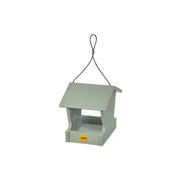 Birds Choice Hopper Feeder Recycled Plastic Sage Green 1.5