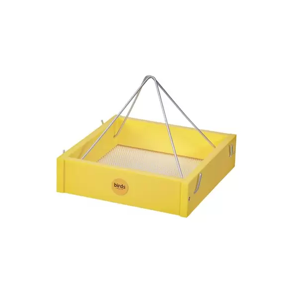 Birds Choice Hanging Tray Recycled Plastic Yellow