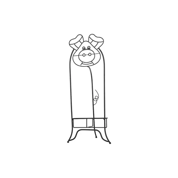 Deer Park Pig Planter Black