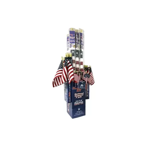 Heath 5' Wood Pole Kit & Stick Flag Variety Display