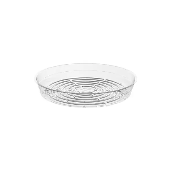 Panacea 6" diam Clear Plastic Saucer